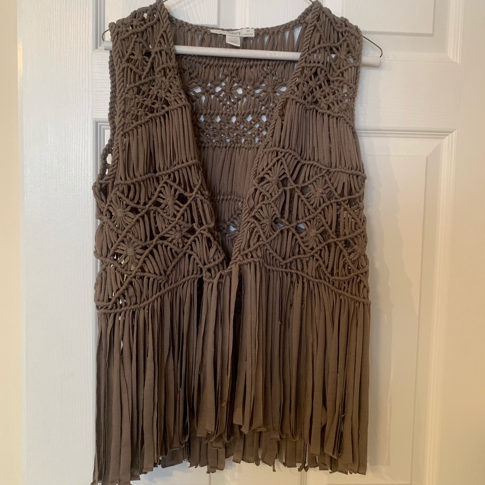 Fringe vest and kimono bundle